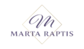 Marta Raptis Photography logo — minimalist monogram design for branding photographer.