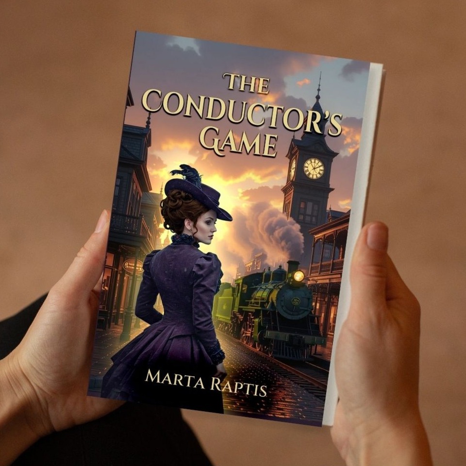 hands holding The Conductor’s Game book